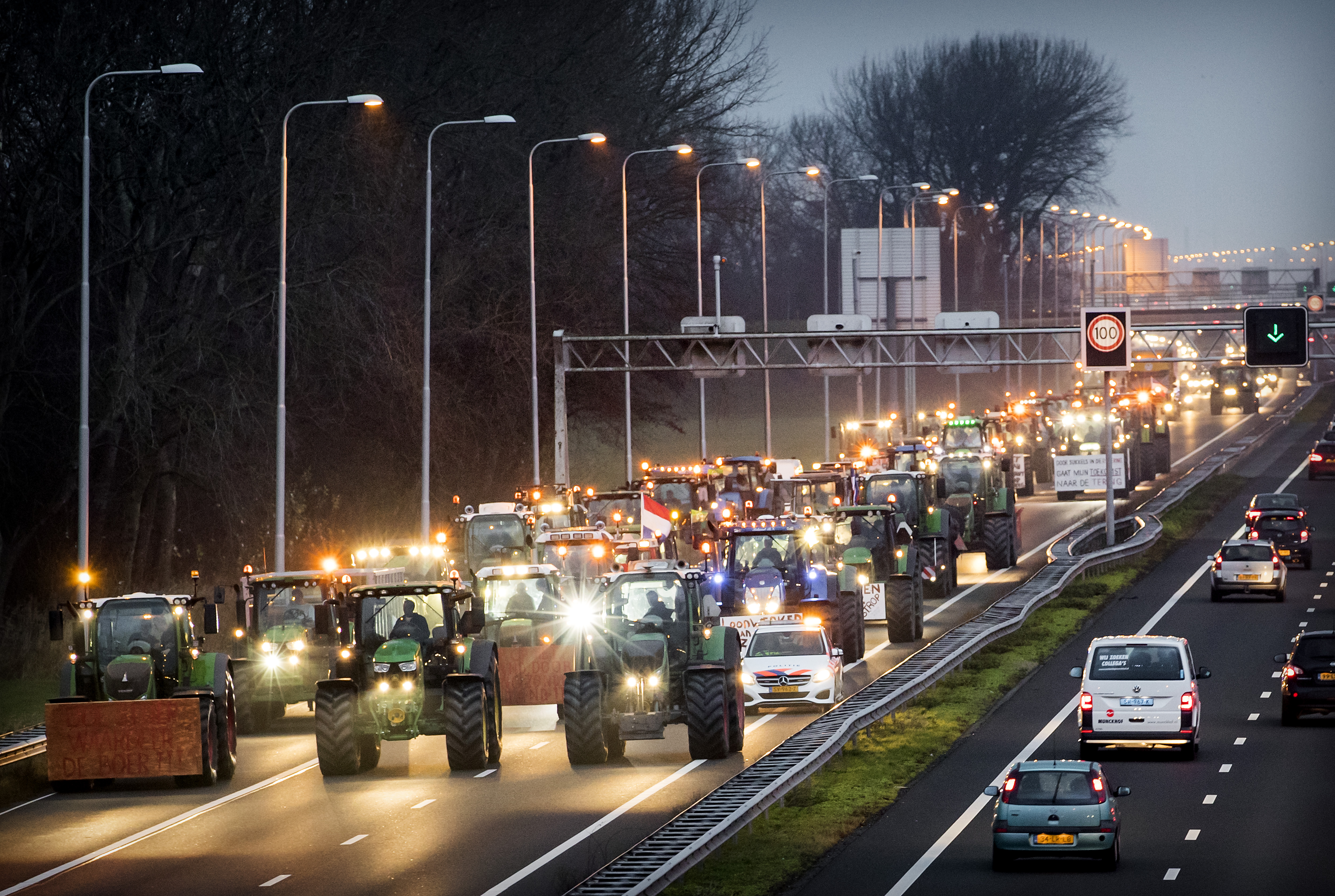 Grootschalige boerenprotesten